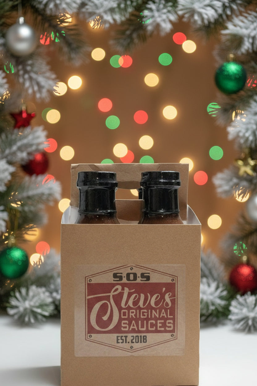 Select 4 sauces to complete this 4 pack and receive a discount of $7.00 Use code 4PK at checkout
